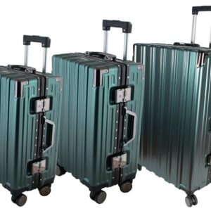 Trunk Luggage Set - metallic green (BAG179I-3Set)