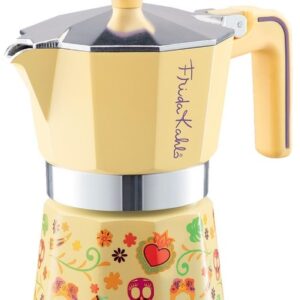 Pedrini Frida Kahlo 6-Cup Coffee Maker - Yellow (02CF142Y)
