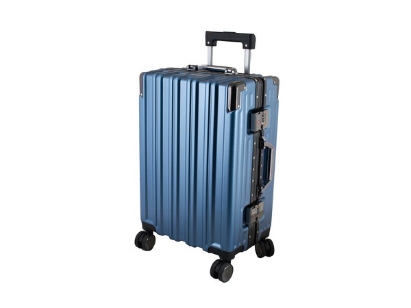 Trunk Check-In Luggage Bag, 24-inch - metallic blue (BAG179F-24)