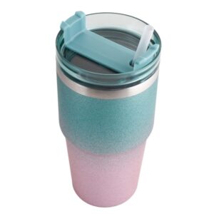600ml Sparkle Vacuum Mug - blue/pink (P2746Ep)