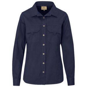 Urban Terrain Long Sleeve Mawenzi Twill Shirt - Ladies - navy (UT-204)