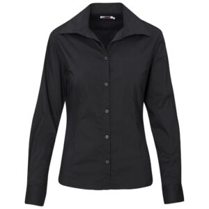 US Basic Long Sleeve Sheffield Stretch Shirt - Ladies - black (UB-192)