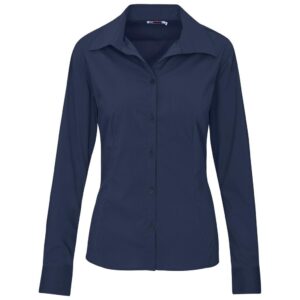 US Basic Long Sleeve Sheffield Stretch Shirt - Ladies - navy (UB-192)