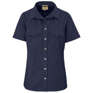 Urban Terrain Short Sleeve Mawenzi Twill Shirt - Ladies - navy (UT-206)
