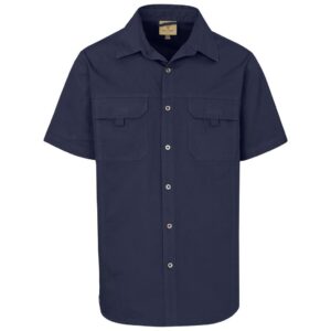 Urban Terrain Short Sleeve Mawenzi Twill Shirt - Mens - navy (UT-205)