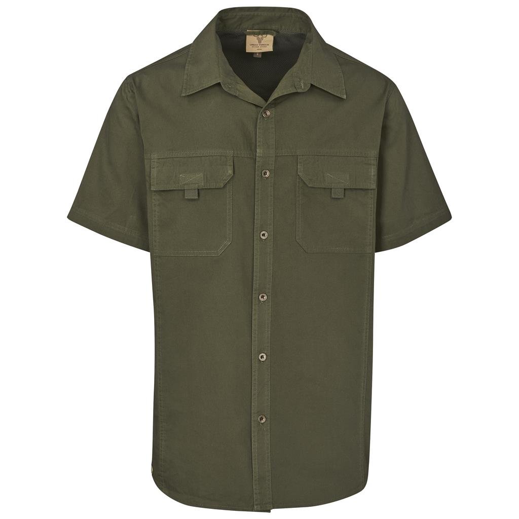 Urban Terrain Short Sleeve Mawenzi Twill Shirt - Mens - olive (UT-205)