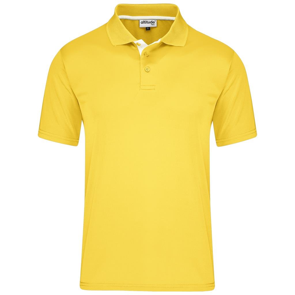 Altitude Tournament Golf Shirt - Mens - yellow