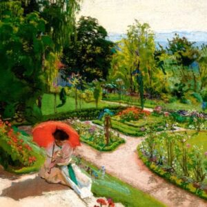 Red Umbrella, Józef Mehoffer (500 Piece Puzzle)