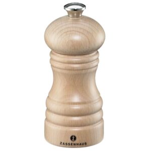 Zassenhaus Berlin Pepper Mill, 12cm - Beechwood Natural (020007)
