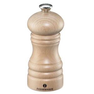 Zassenhaus Berlin Salt Mill, 12cm - Beechwood Natural (020014)