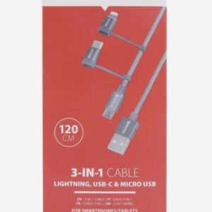 Skross 3 in1 Cable (Lightning, USB and Micro USB)