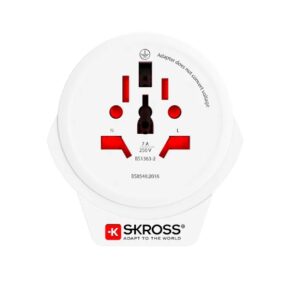 Skross World to UK, 7A (BS) Travel Adaptor