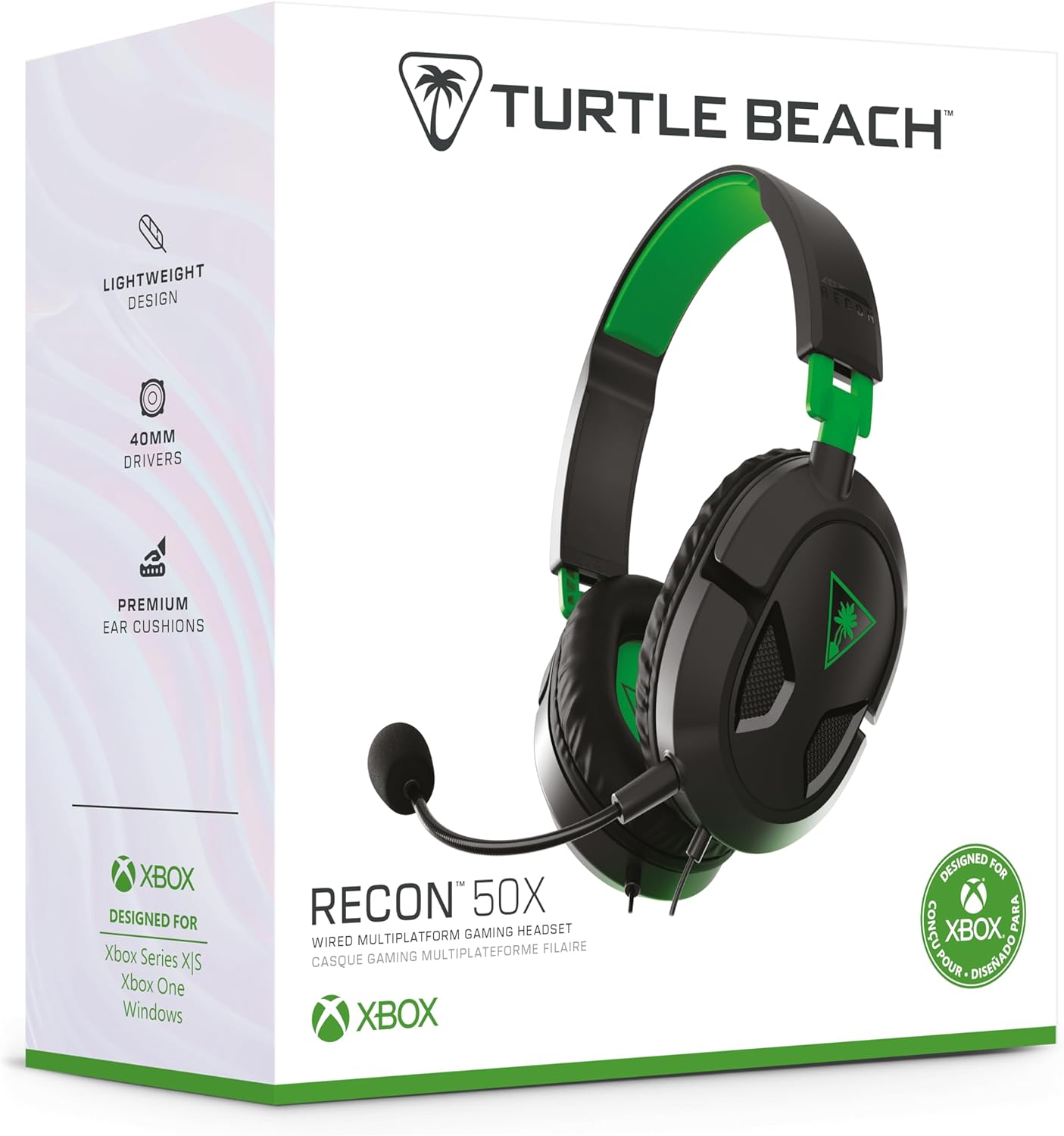 Turtle Beach Recon 50X Wired Gaming Headset - Black (TBS-2303-05)