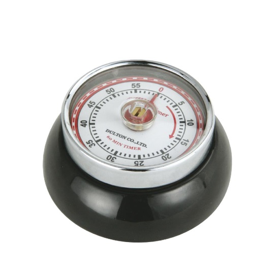 Zassenhaus Retro Speed 60 Minute Magnetic Timer - Black (072310)