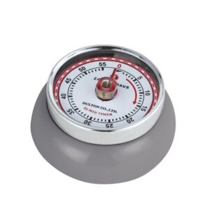Zassenhaus Retro Speed 60 Minute Magnetic Timer - Cool Grey (071795)