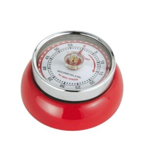 Zassenhaus Retro Speed 60 Minute Magnetic Timer - Red (072327)