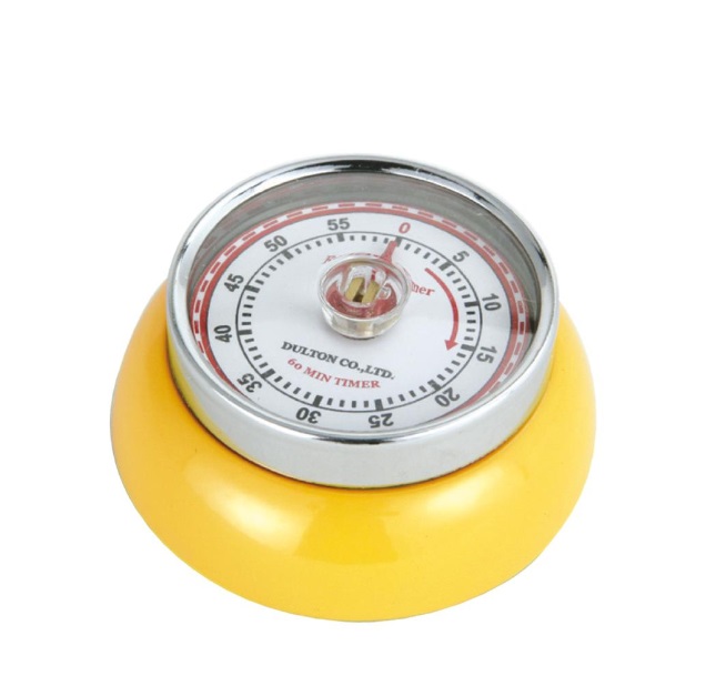 Zassenhaus Retro Speed 60 Minute Magnetic Timer - Yellow (072341)