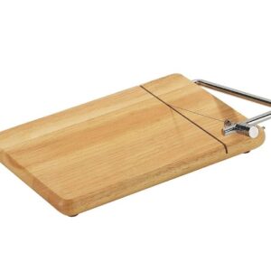 Zassenhaus Rubber Wood Cheese Board with Slicer - Beechwood Natural (050288)