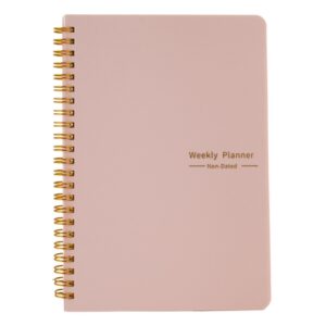 A5 Weekly Planner (Non-Dated) - pink (ST396PA5)