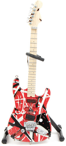 Eddie Van Halen Frankenstein Red and White Mini Guitar Replica (EVH-001)