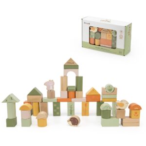Wooden Blocks - Green, 50 Piece (RGS44230)