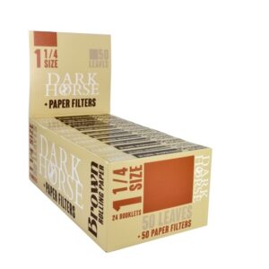 Dark Horse Papers - 1 1/4 Brown Unbleached Paper and Tips (DHP09)