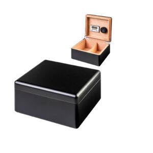 Cigar Humidor - Angelo Black Matt (Hum065)