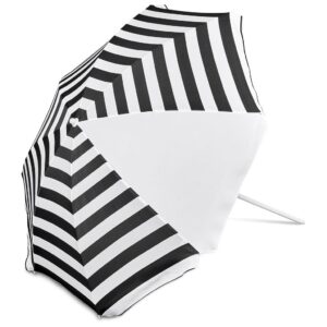 Serendipio Tanereef Stripe Beach Umbrella - black (SD-31)