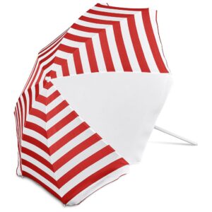 Serendipio Tanereef Stripe Beach Umbrella - red (SD-31)