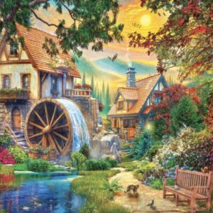 Watermill Sunset (1000 Piece Puzzle)
