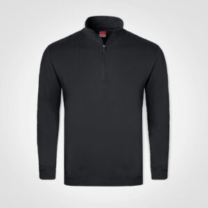 Quarter Zip Sweater - black