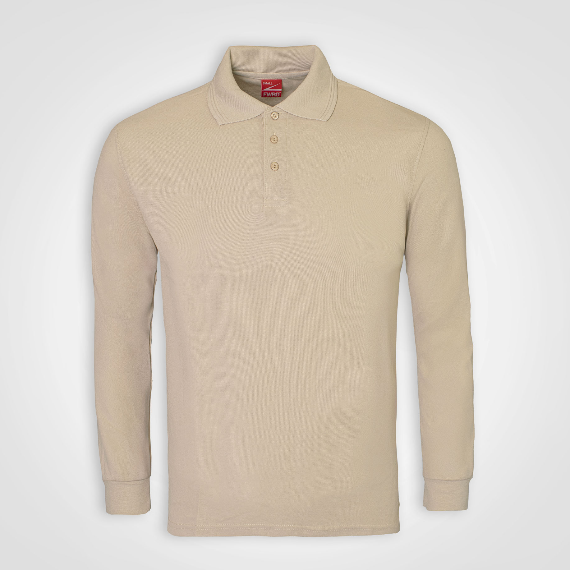 Long Sleeve Golfer - stone