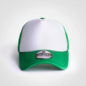 Vintage Trucker Two-Tone Cap - kelly green/white