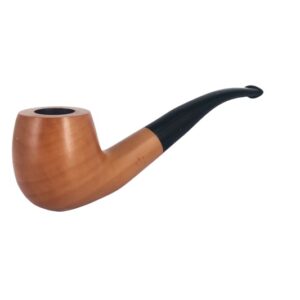 Smoking Pipe: Pearwood Pipe - Natural, 9mm - Half Bent (Pipe8055)