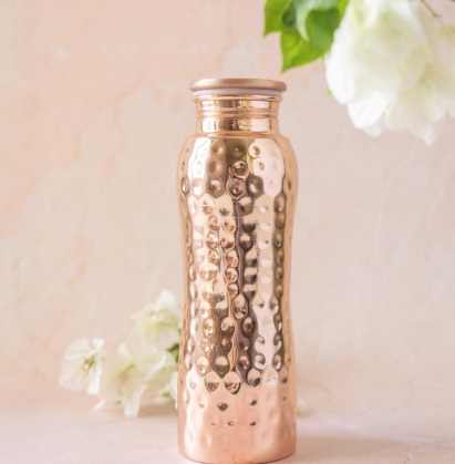 Forrest And Love Hammered Curve Copper Bottle, 600ml (HC6)