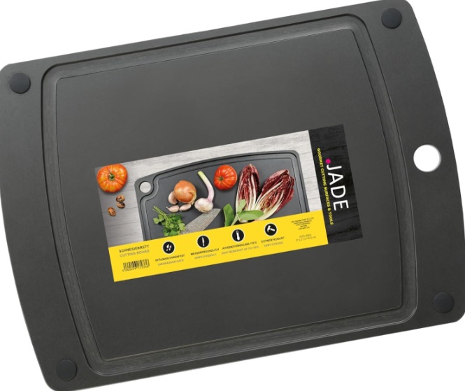 Jade Gourmet Gripper Cutting Board, 37x28cm - Black (JD55-0021)