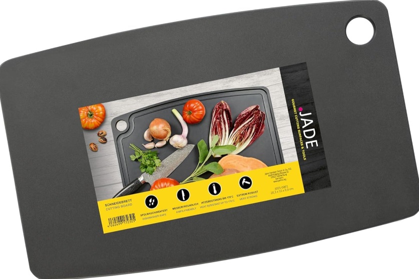Jade Gourmet Kitchen Cutting Board, 20x15cm - Black (JD55-0001)