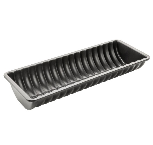 Zenker Black Metallic Rehrucken Half Round Loaf Tin 30cm (6532)