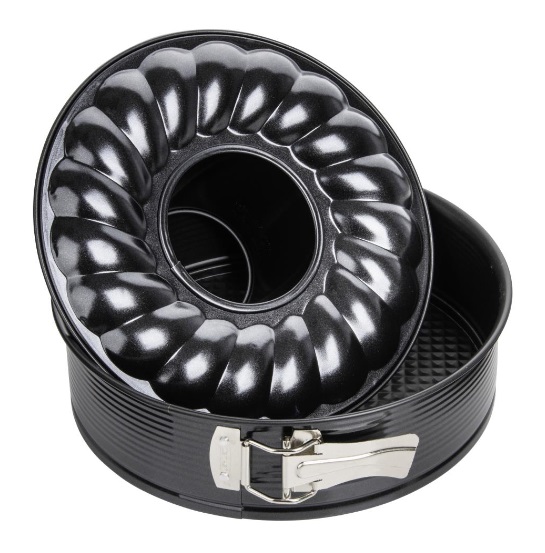 Zenker Black Metallic Set of 2 Springform with flat and funnel base 24cm (6507)
