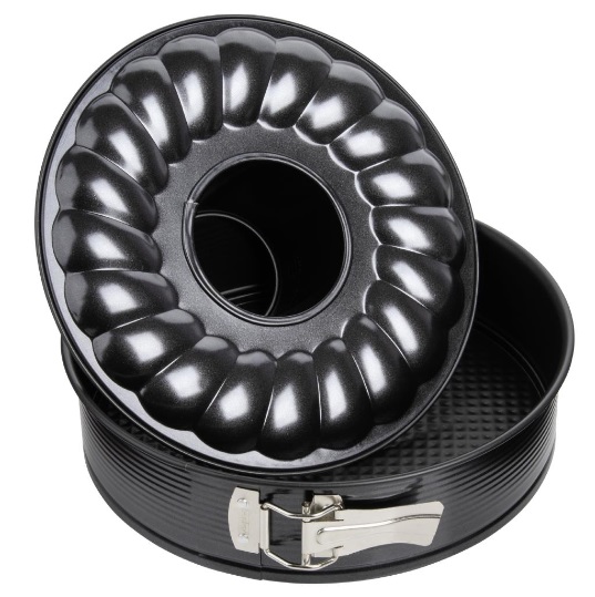 Zenker Black Metallic Set of 2 Springform with flat and funnel base 26cm (6508)