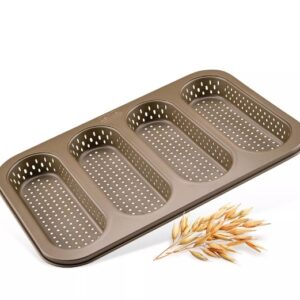 Zenker Mojave Gold 4 Piece Perforated Mini Baguette Tray (7315)