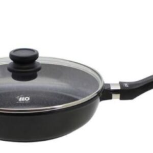 ELO Deep Frypan 28cm with glass lid and helper handle - Marmorit (91558)