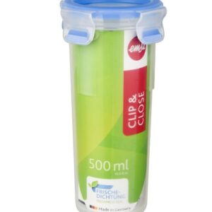 Emsa Clip and Close Round Jar/Drinking Cup, 500ml (508554)