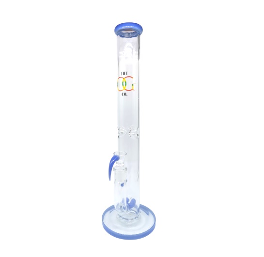 Glass Bong - OG Double Diffused With Percolator, 43cm (Assorted) (BONG085)