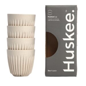 Huskee Espresso Cup 90ml, Set of 4 - Natural (HC03N04)
