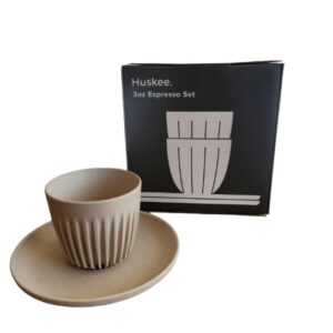 Huskee Espresso set 90ml , Set of 2 - Natural (HC03SN02)