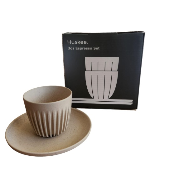 Huskee Espresso set 90ml , Set of 2 - Natural (HC03SN02)
