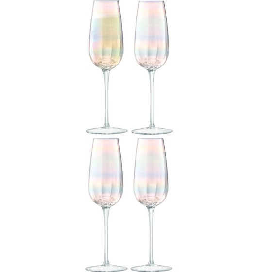 LSA International Pearl Champagne Flute - Set of 4 (G1332)