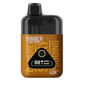 Dinner Lady Rechargeable Vape - Dessert, 40000 Puff 50mg - Caramel Pudding (DNLA06)