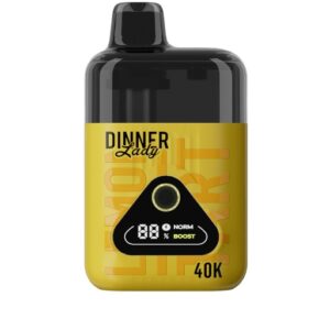 Dinner Lady Rechargeable Vape - Dessert, 40000 Puff 50mg - Lemon Tart (DNLA01)